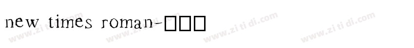 new times roman字体转换